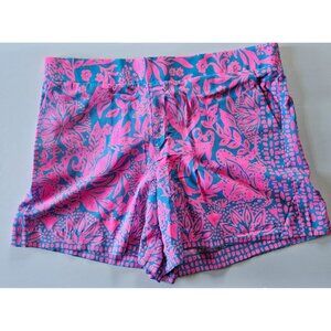 XL Lilly Pulitzer NEILAH Mid Rise SHORTS in AURA PINK Womens XL NWT 5" inseam